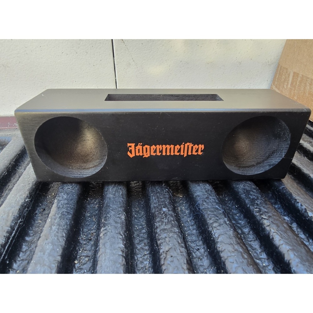 Jägermeister Promo Wooden Phone Speaker Amplifier Rare Collectible